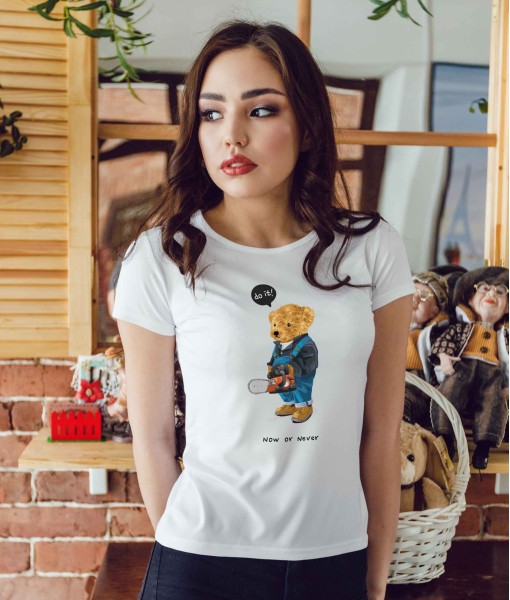 Дамска тениска с щампа Мечета Do it